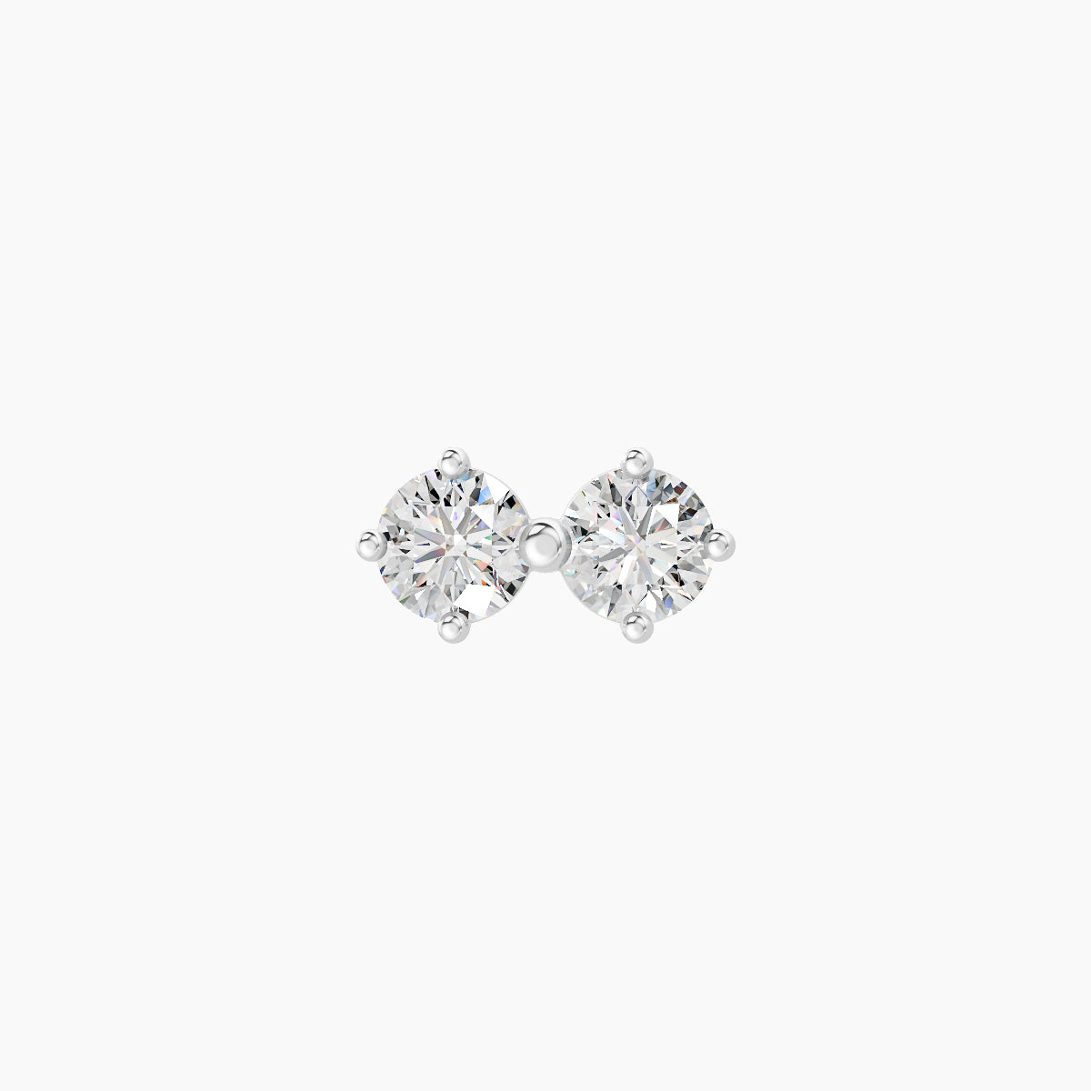 Isis | 18k White Gold 7.5 mm 5 mm Diamond Nose Piercing