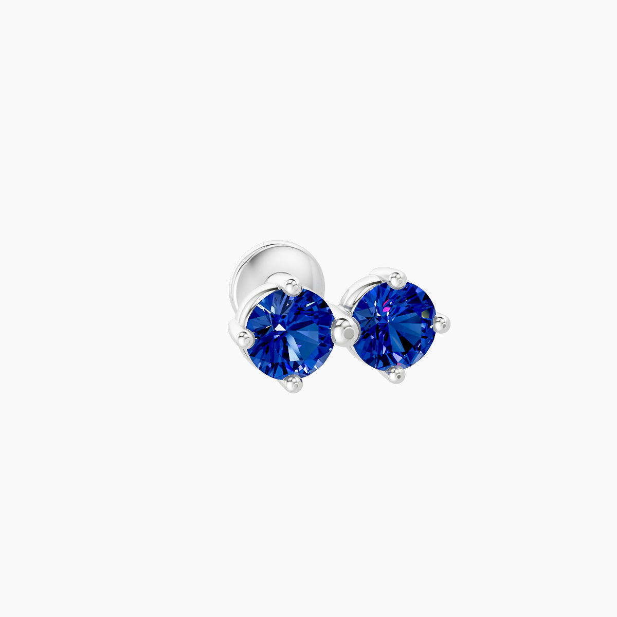 Isis | 18k White Gold 5 mm 7.5 mm Sapphire Nose Piercing