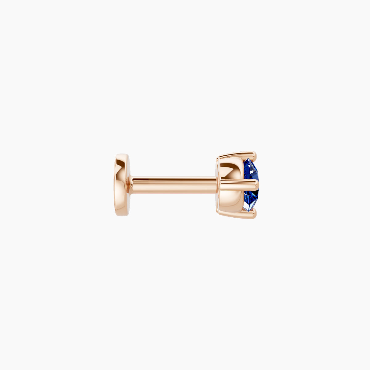 Isis | 18k Rose Gold 5 mm 7.5 mm Sapphire Piercing