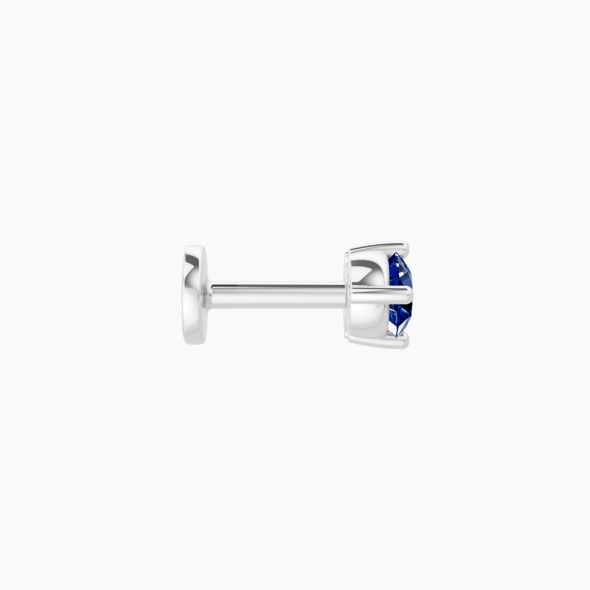 Isis | 18k White Gold 5 mm 7.5 mm Sapphire Piercing