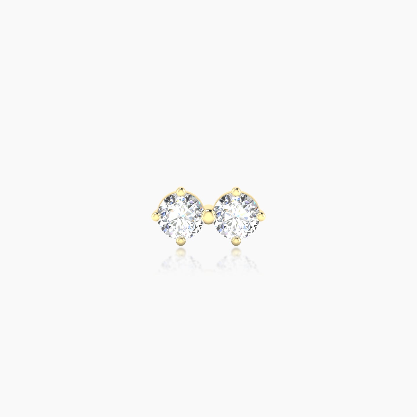 Isis | 18k Yellow Gold 7.5 mm 6.5 mm Diamond Nose Piercing