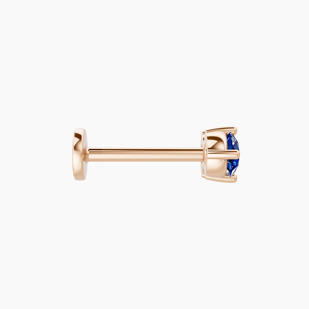 Isis | 18k Rose Gold 8 mm 7.5 mm Sapphire Piercing