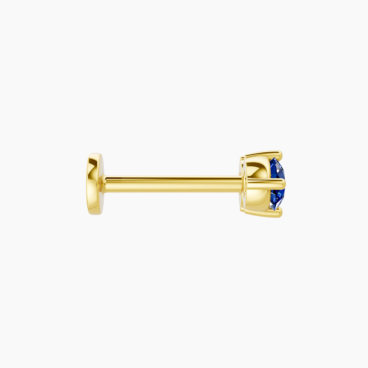 Isis | 18k Yellow Gold 8 mm 7.5 mm Sapphire Piercing