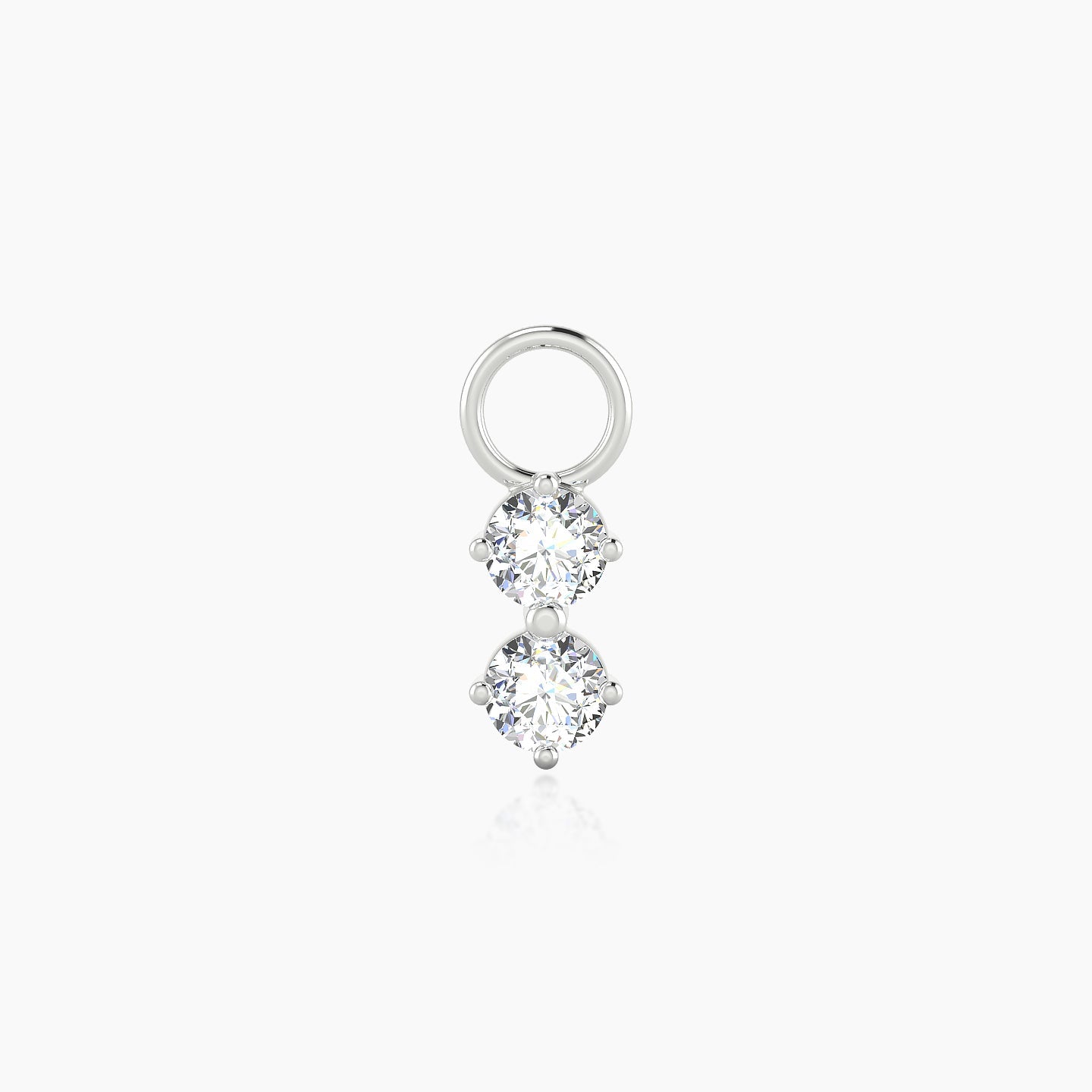 Isis | 18k White Gold 7.5 mm Diamond Charm
