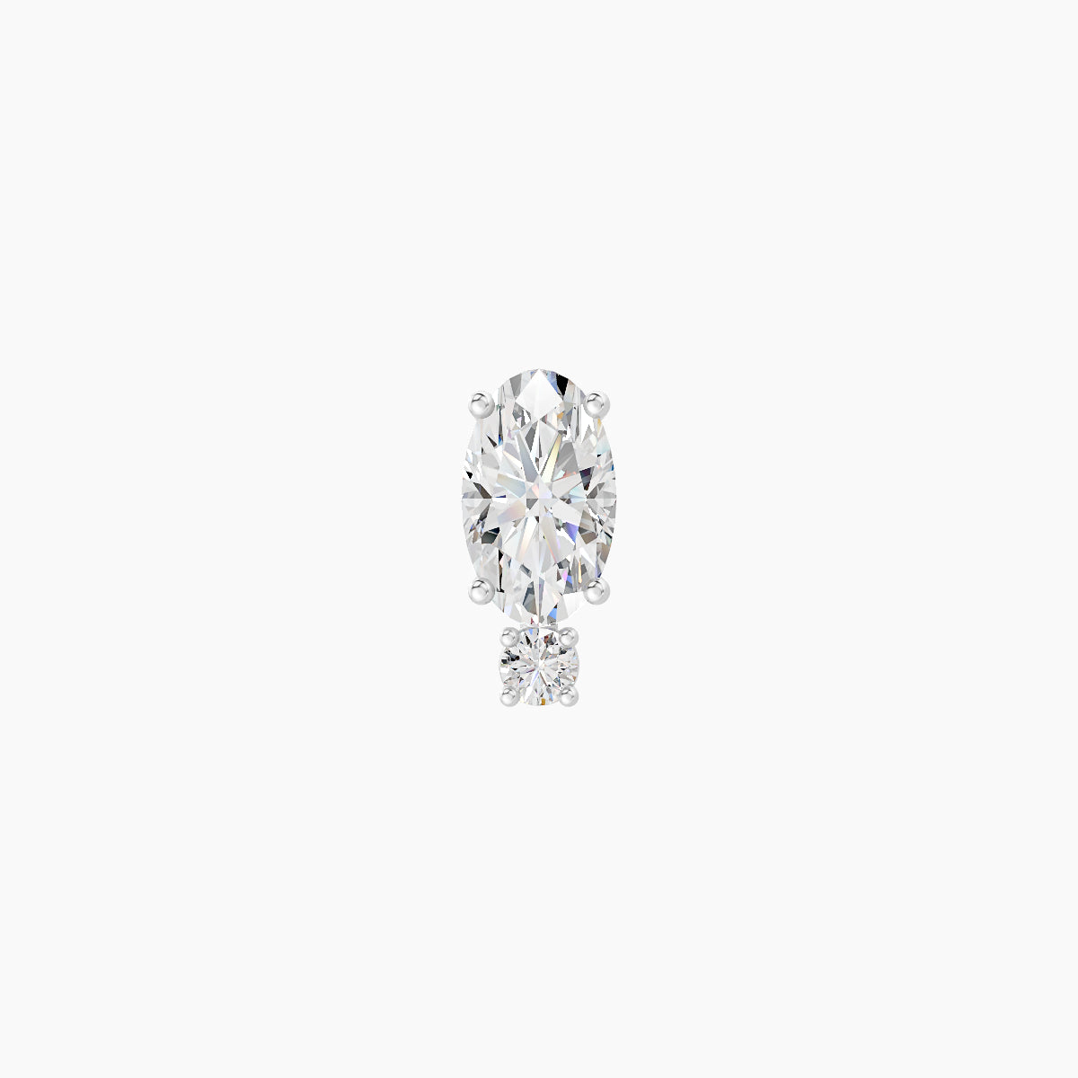 Kali | 18k White Gold 6.5 mm 6.5 mm Diamond Piercing