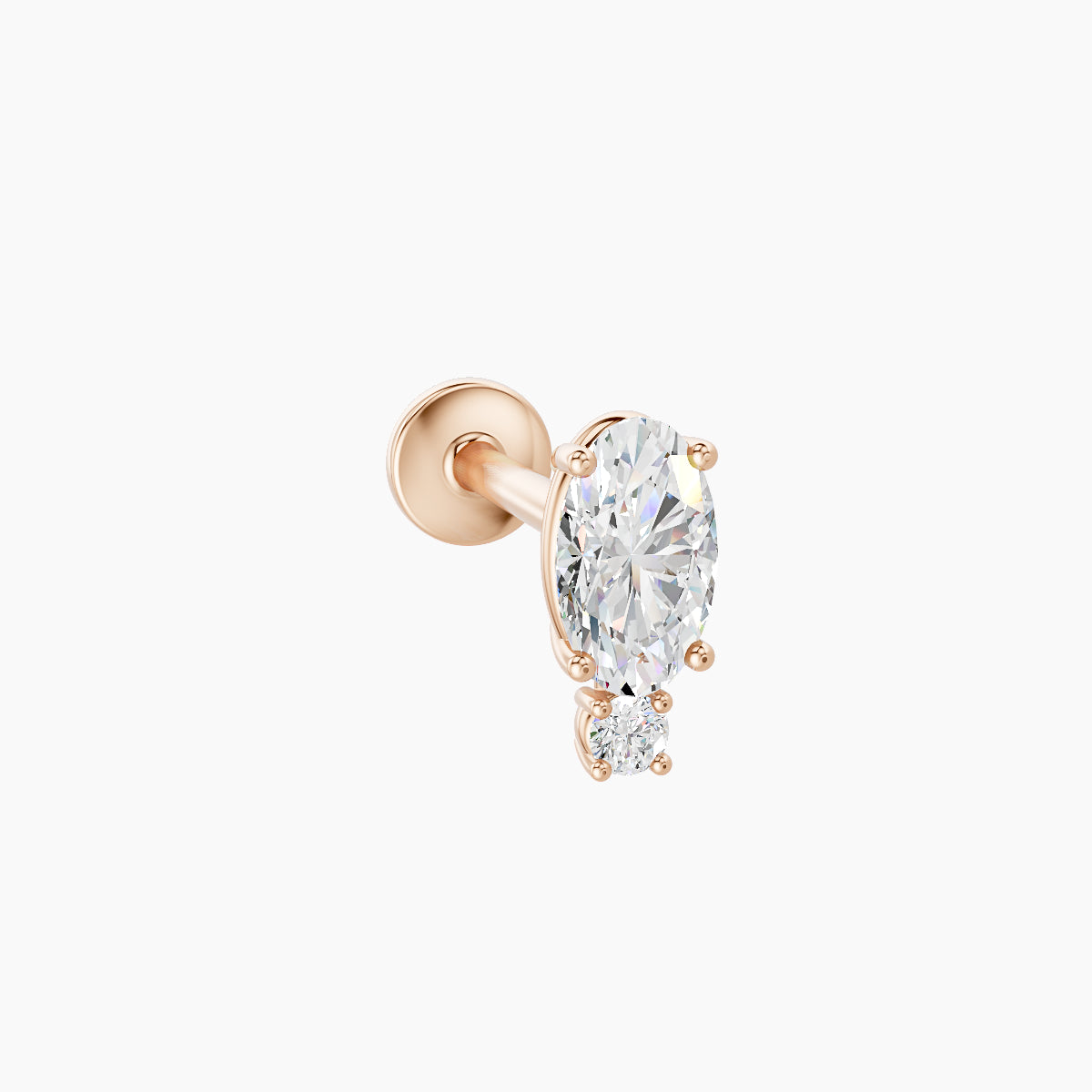 Kali | 18k Rose Gold 6.5 mm 8 mm Diamond Piercing