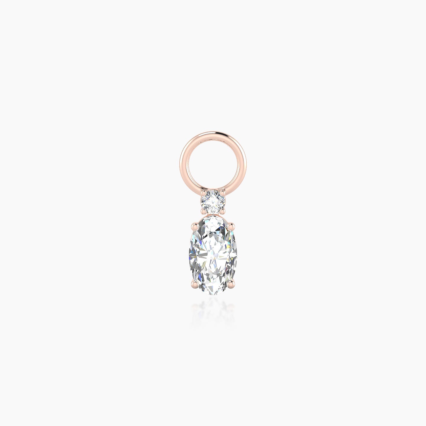 Kali | 18k Rose Gold 6.5 mm Diamond Charm