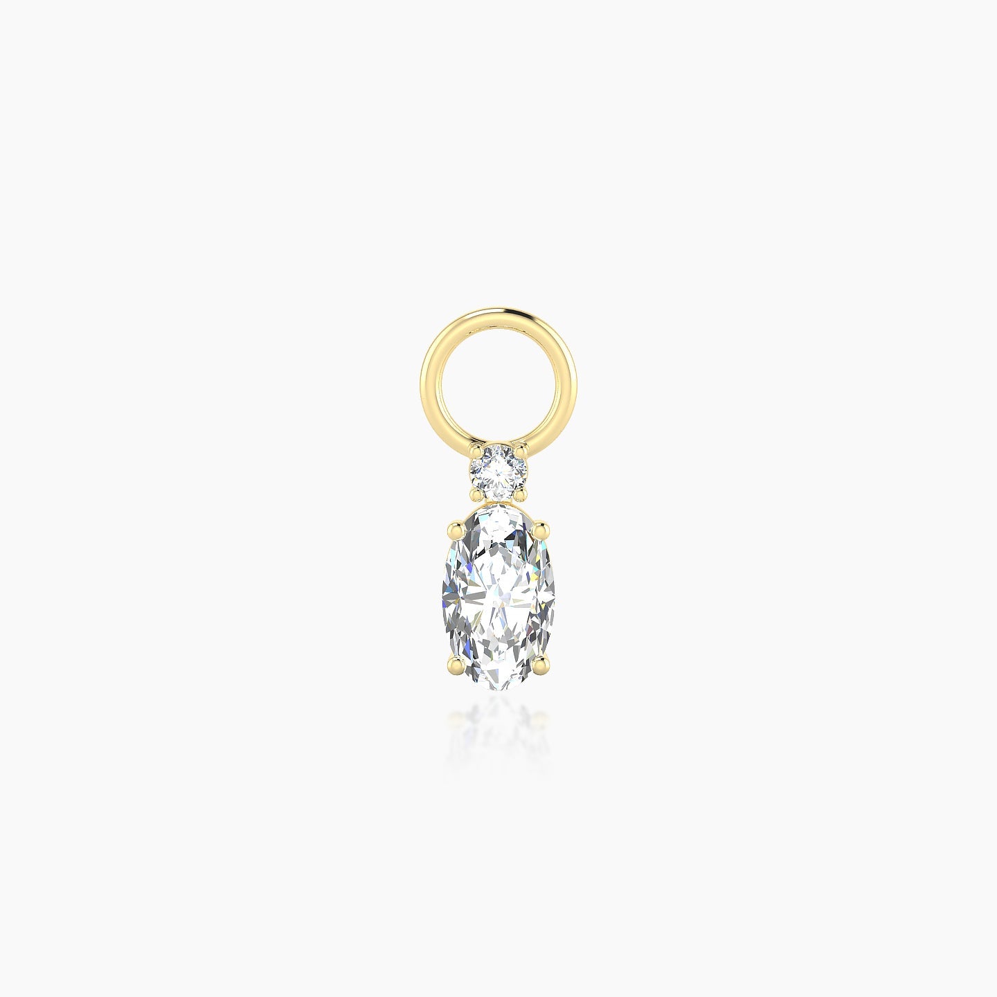 Kali | 18k Yellow Gold 6.5 mm Diamond Charm