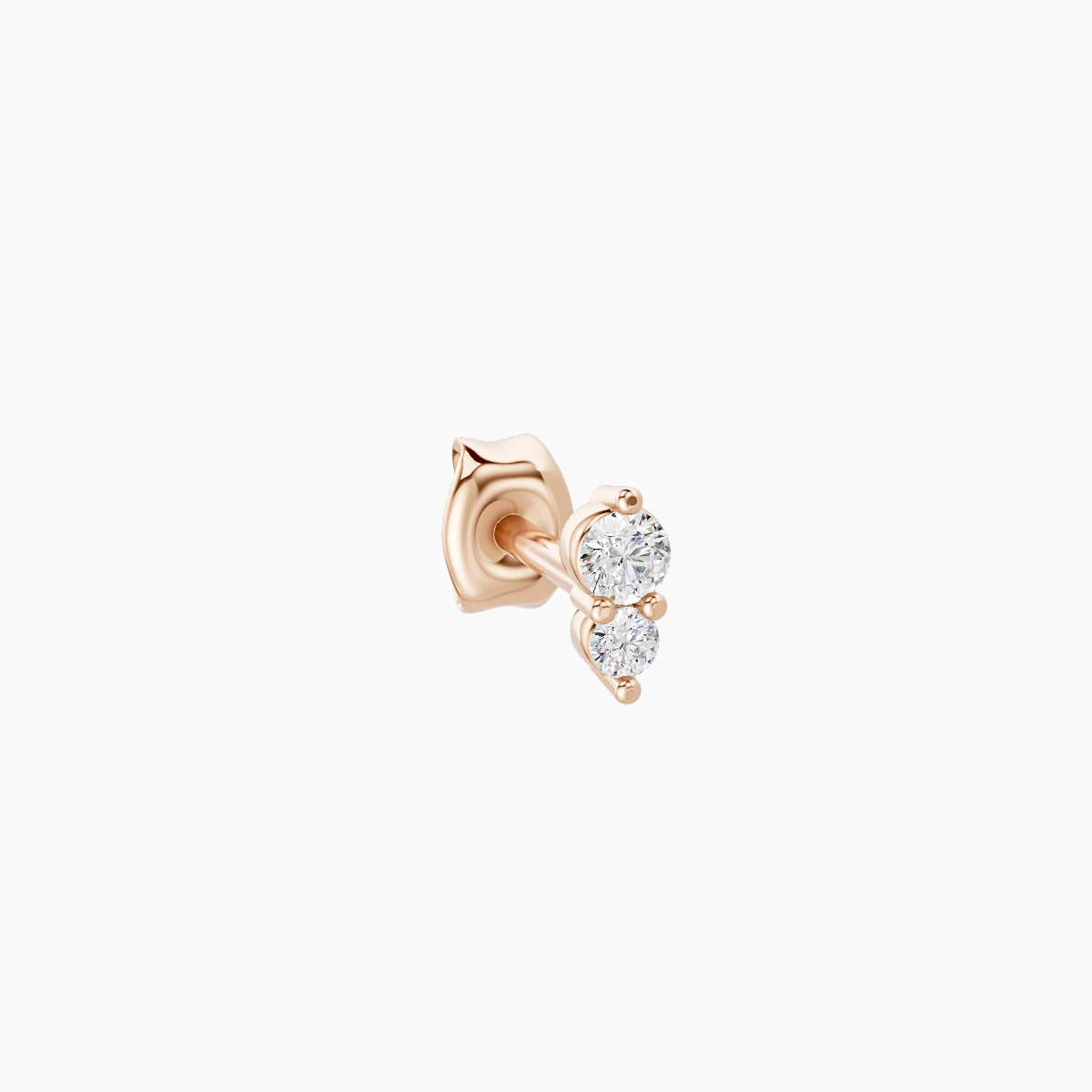 Laetitia | 18k Rose Gold 4 mm Diamond Earring