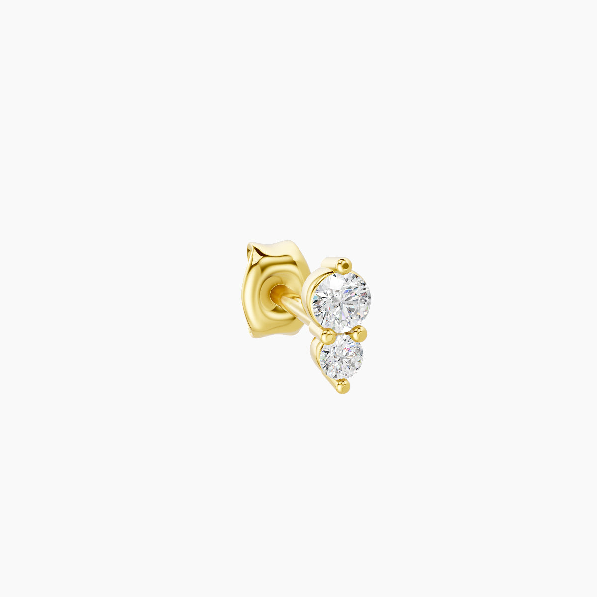 Laetitia | 18k Yellow Gold 4.5 mm Diamond Earring