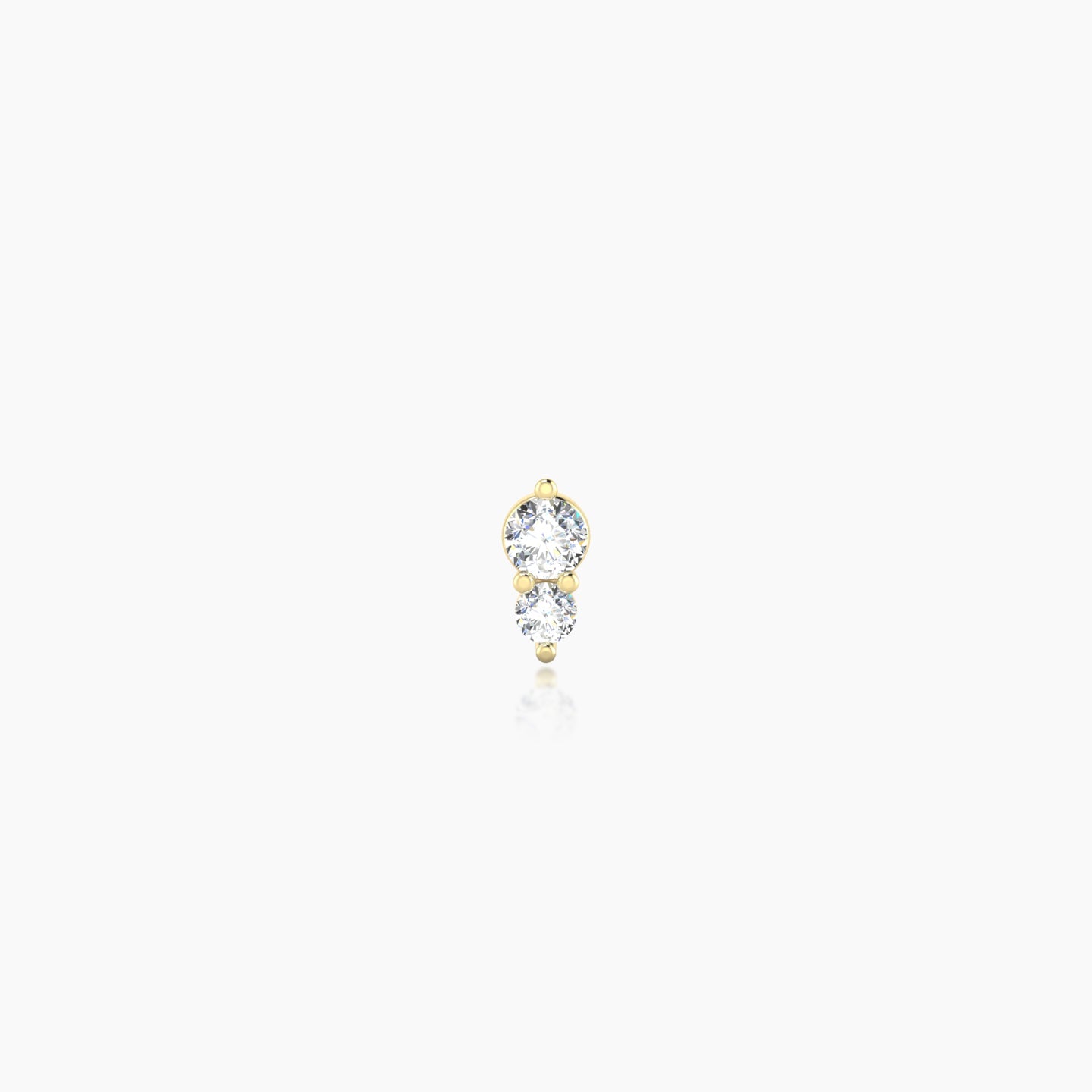 Laetitia | 18k Yellow Gold 4.5 mm Diamond Earring