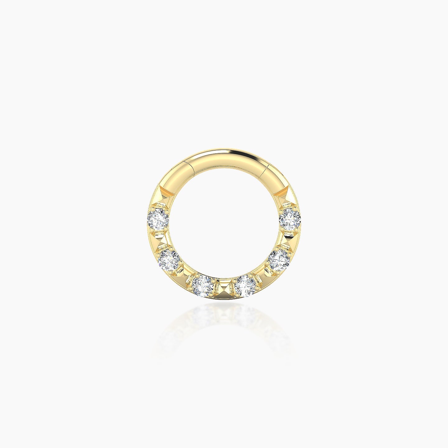 Layana | 18k Yellow Gold 6.5 mm Diamond Daith Piercing