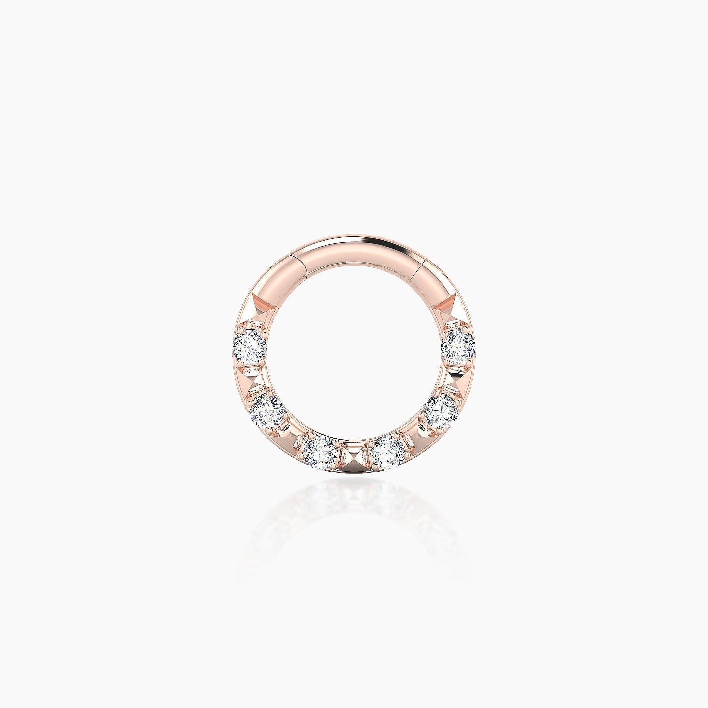 Layana | 18k Rose Gold 6.5 mm Diamond Septum Piercing