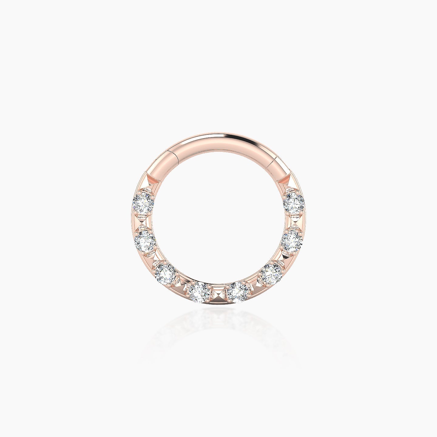Layana | 18k Rose Gold 8 mm Diamond Daith Piercing