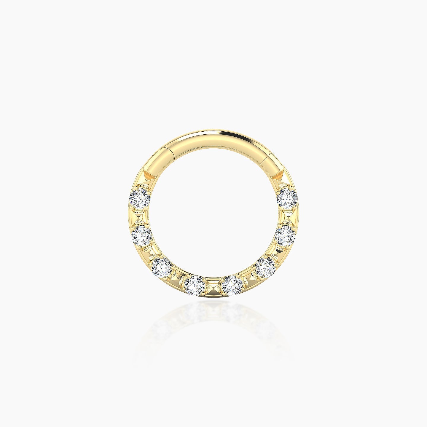 Layana | 18k Yellow Gold 8 mm Diamond Daith Piercing