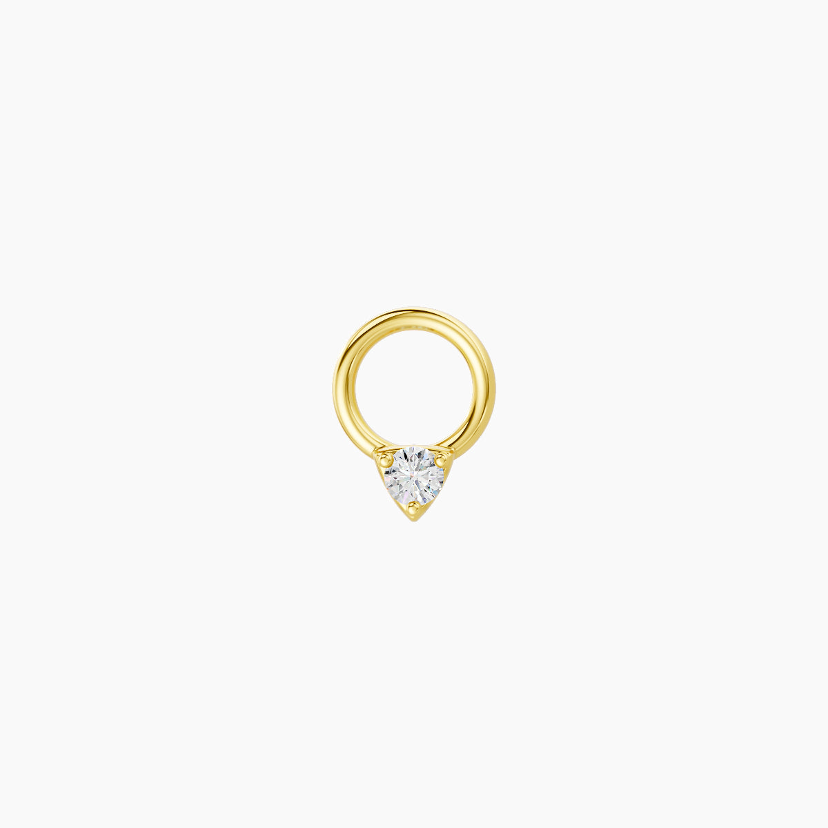 Leda | 18k Yellow Gold 2 mm Round Diamond Charm