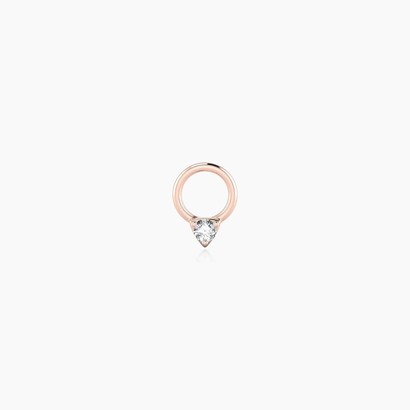 Leda | 18k Rose Gold 2 mm Round Diamond Charm