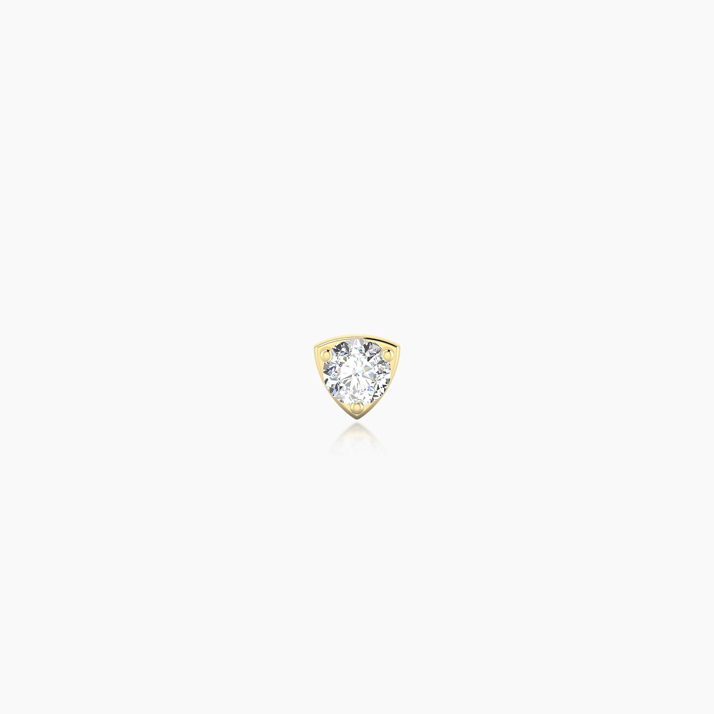 Leda | 18k Yellow Gold 3.5 mm Round Diamond Earring