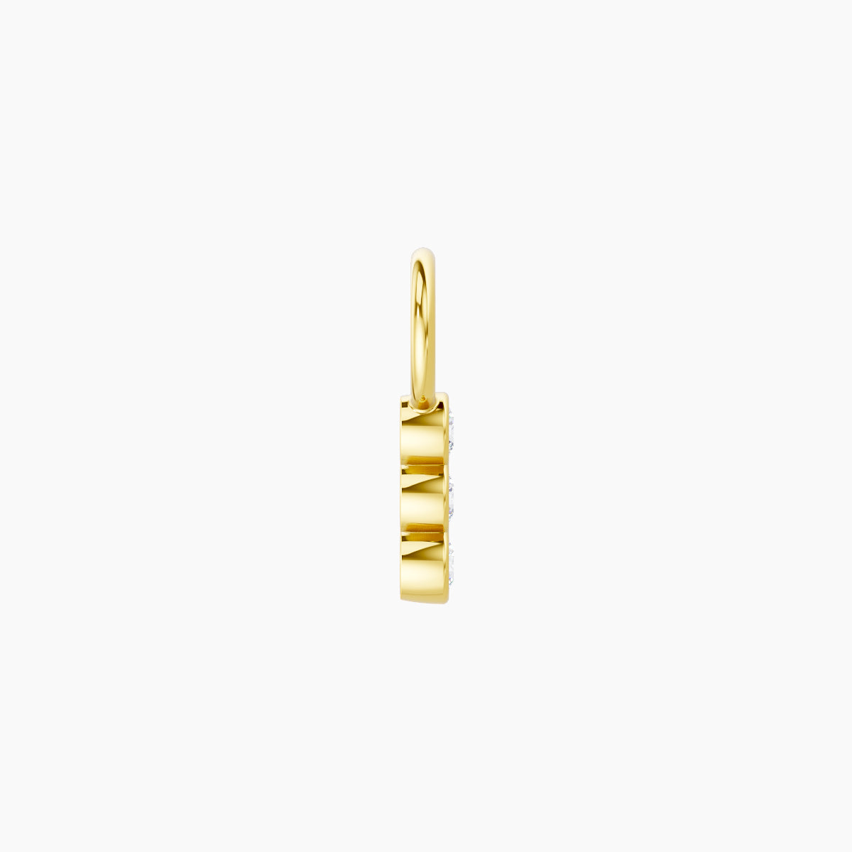 Leto | 18k Yellow Gold 5.5 mm Trilogy Diamond Charm