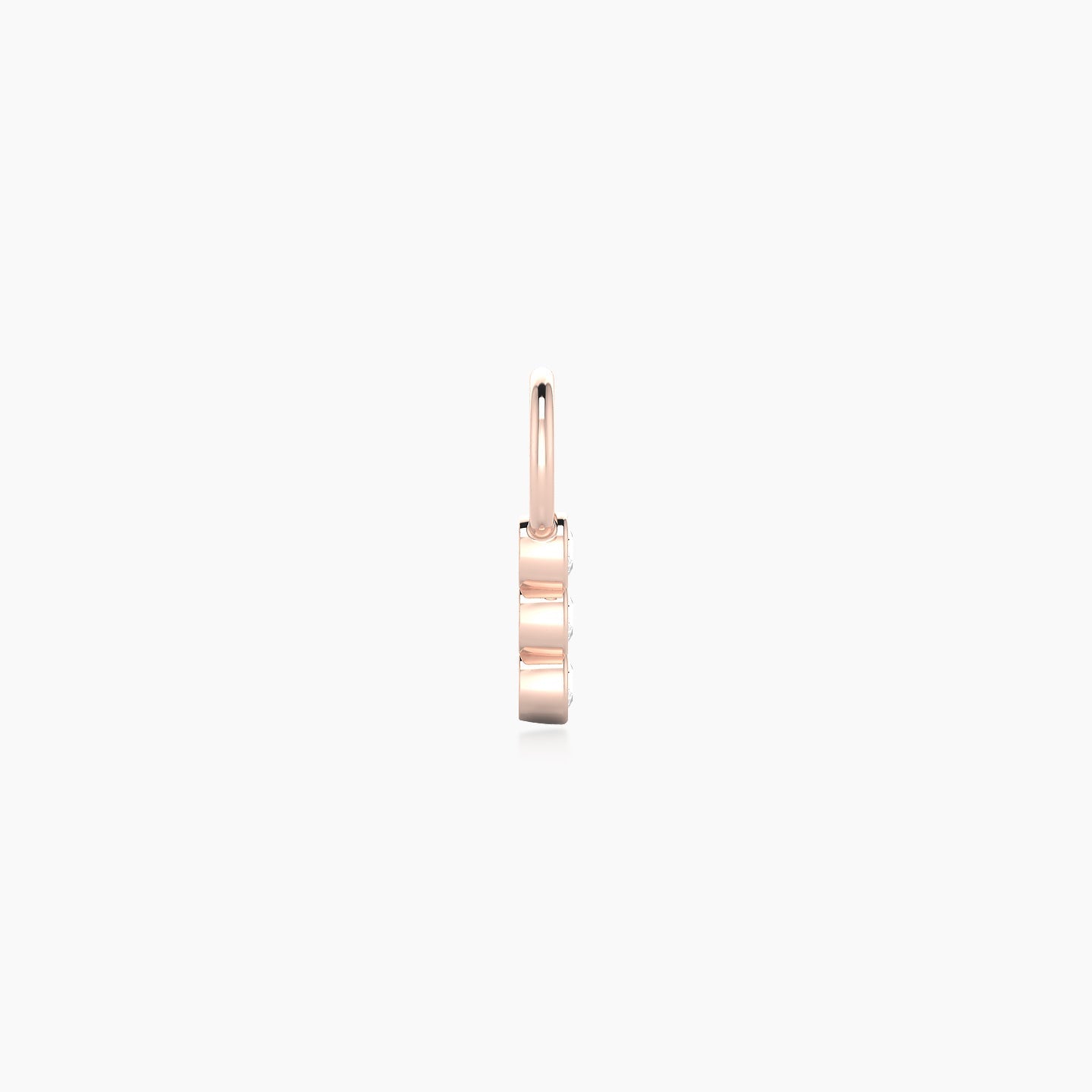 Leto | 18k Rose Gold 5.5 mm Trilogy Diamond Charm