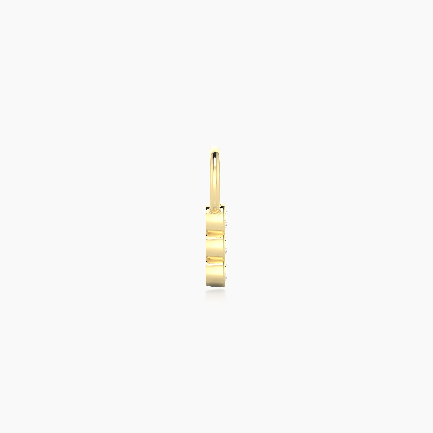 Leto | 18k Yellow Gold 5.5 mm Trilogy Diamond Charm