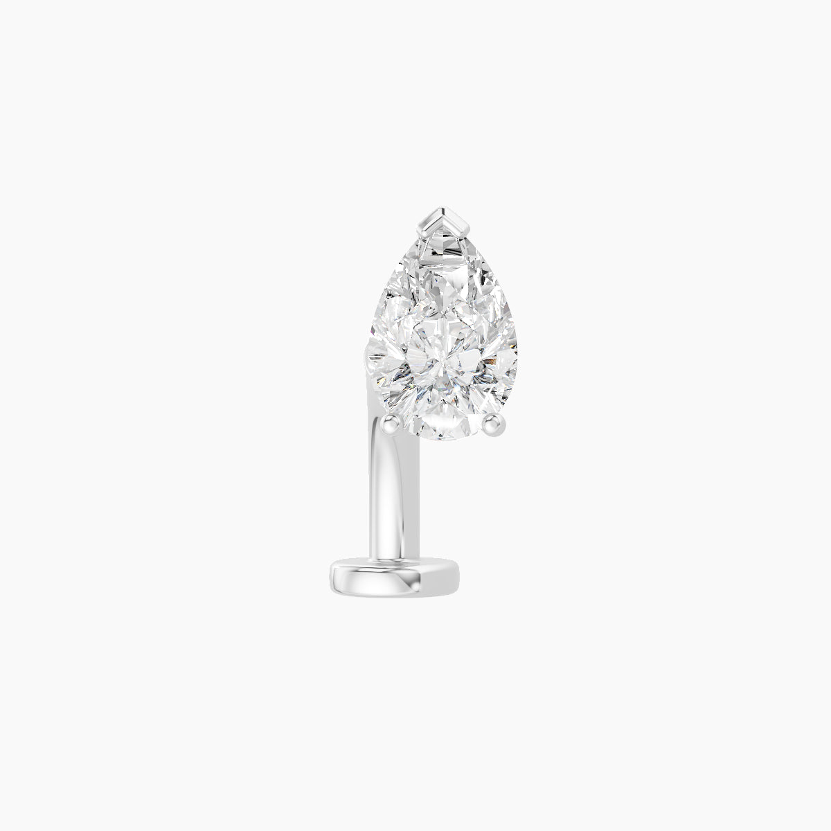 Livia | 18k White Gold 7 mm 8 mm Diamond Floating Navel Piercing