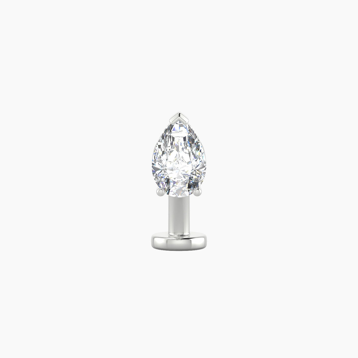 Livia | 18k White Gold 7 mm 8 mm Diamond Floating Navel Piercing