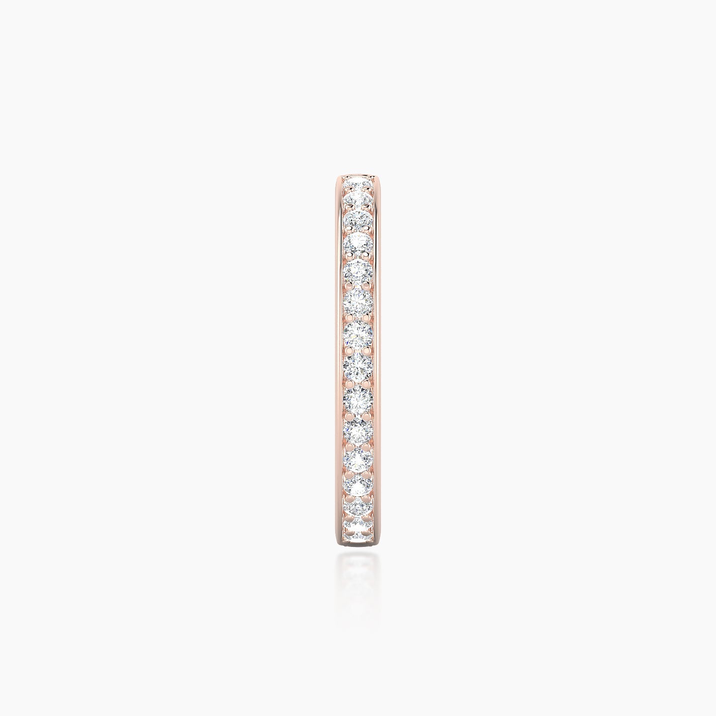 Lyssa | 18k Rose Gold 11 mm Diamond Hoop Piercing