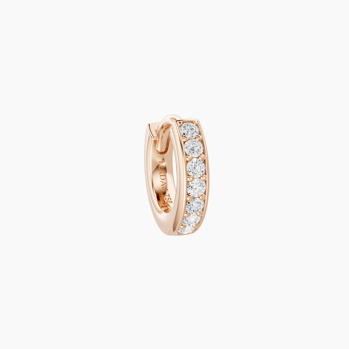 Lyssa | 18k Rose Gold 5 mm Diamond Hoop Piercing