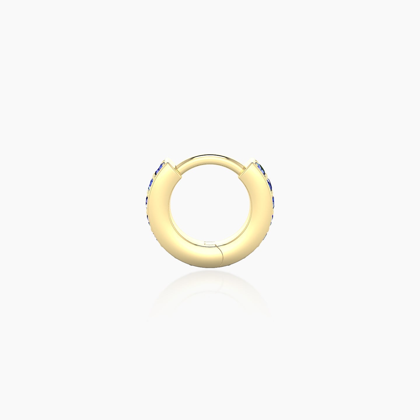 Lyssa | 18k Yellow Gold 5 mm Sapphire Hoop Piercing