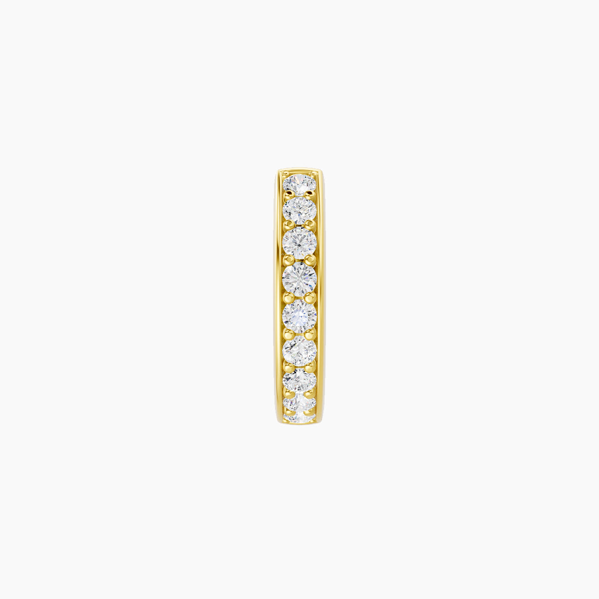 Lyssa | 18k Yellow Gold 6.5 mm Diamond Hoop Piercing