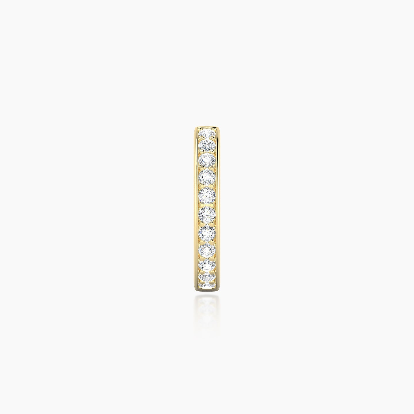 Lyssa | 18k Yellow Gold 8 mm Diamond Hoop Piercing
