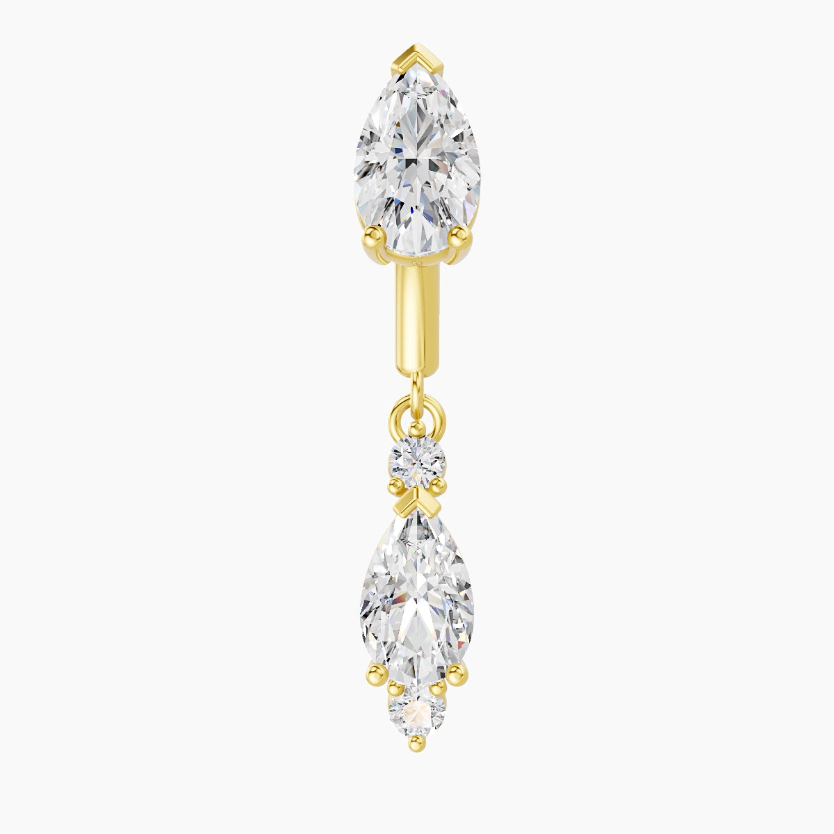 Maena | 18k Yellow Gold 6 mm Diamond Rook Piercing