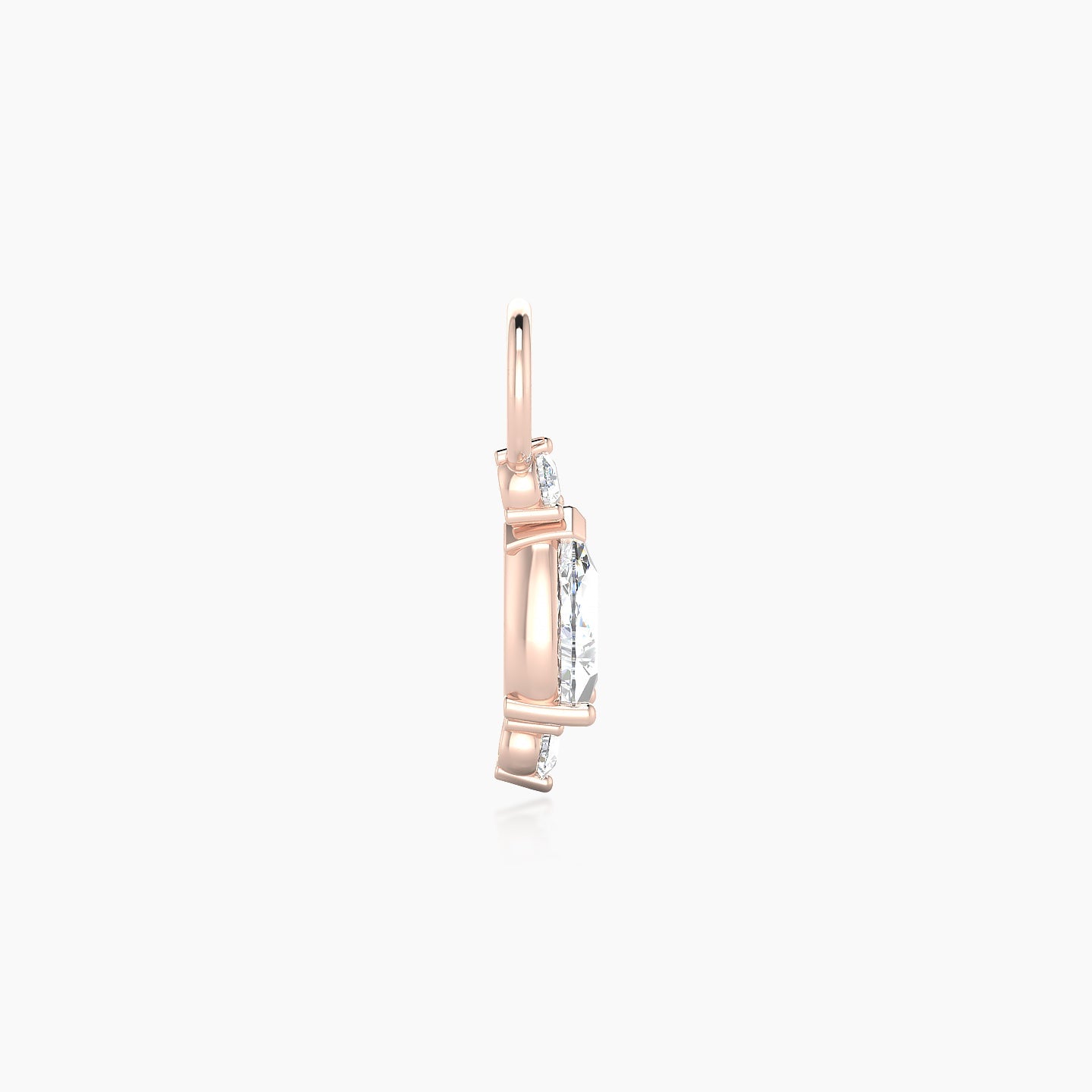 Metis | 18k Rose Gold 9 mm Diamond Charm