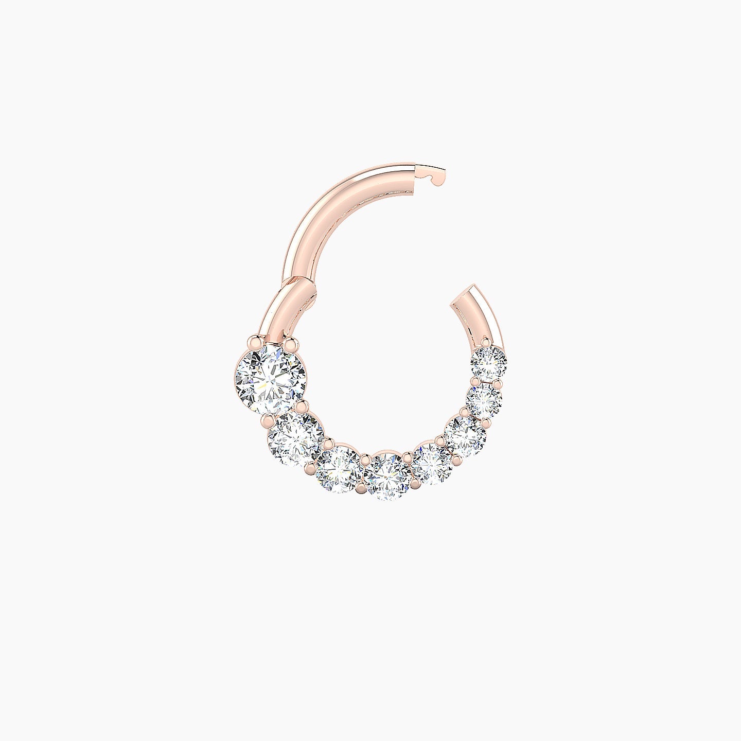 Mily | 18k Rose Gold 6.5 mm Diamond Septum Piercing