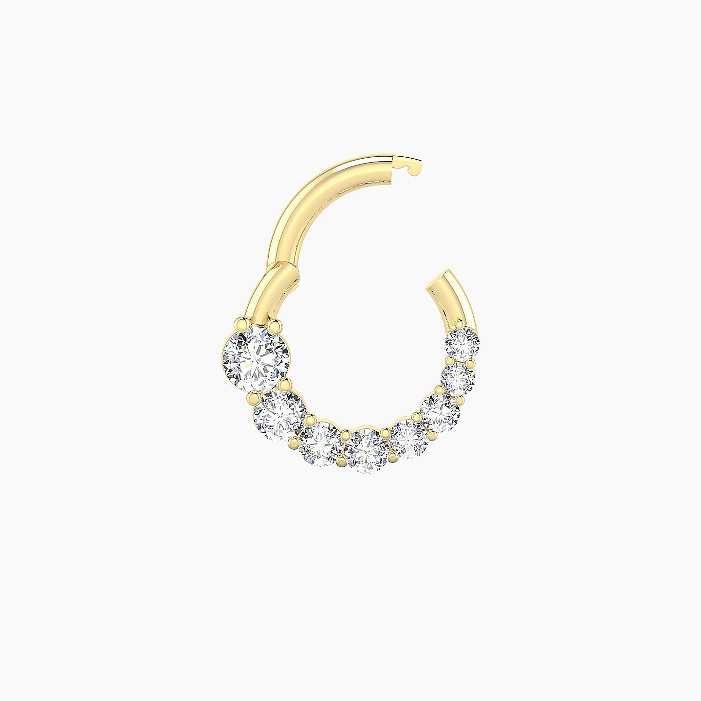Mily | 18k Yellow Gold 6.5 mm Diamond Septum Piercing