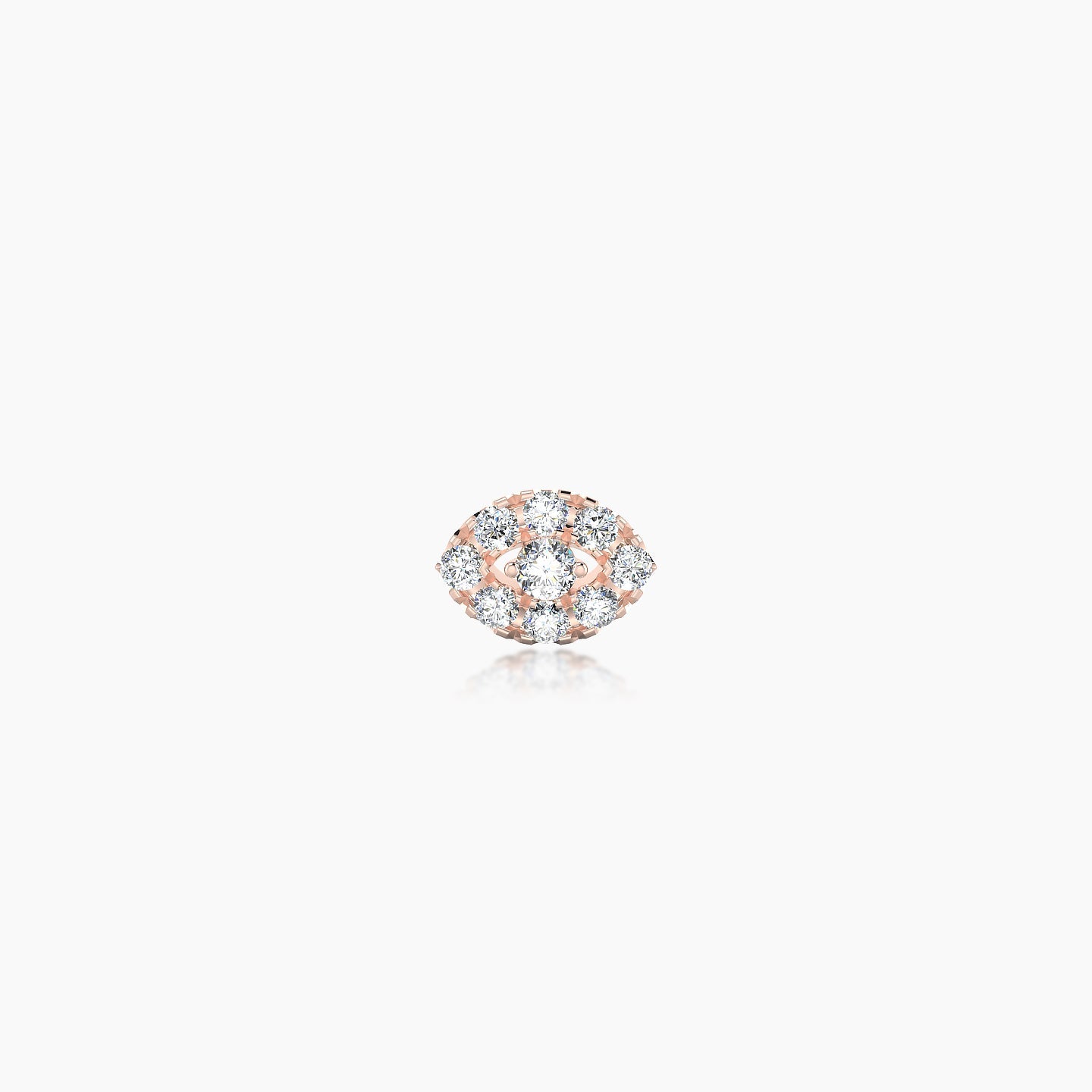 Minerva | 18k Rose Gold 5.5 mm 6.5 mm Eye Diamond Piercing