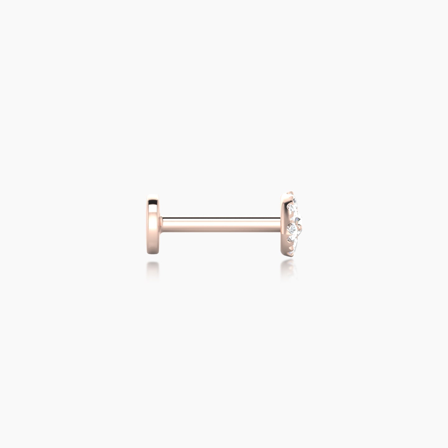 Minerva | 18k Rose Gold 5.5 mm 6.5 mm Eye Diamond Piercing