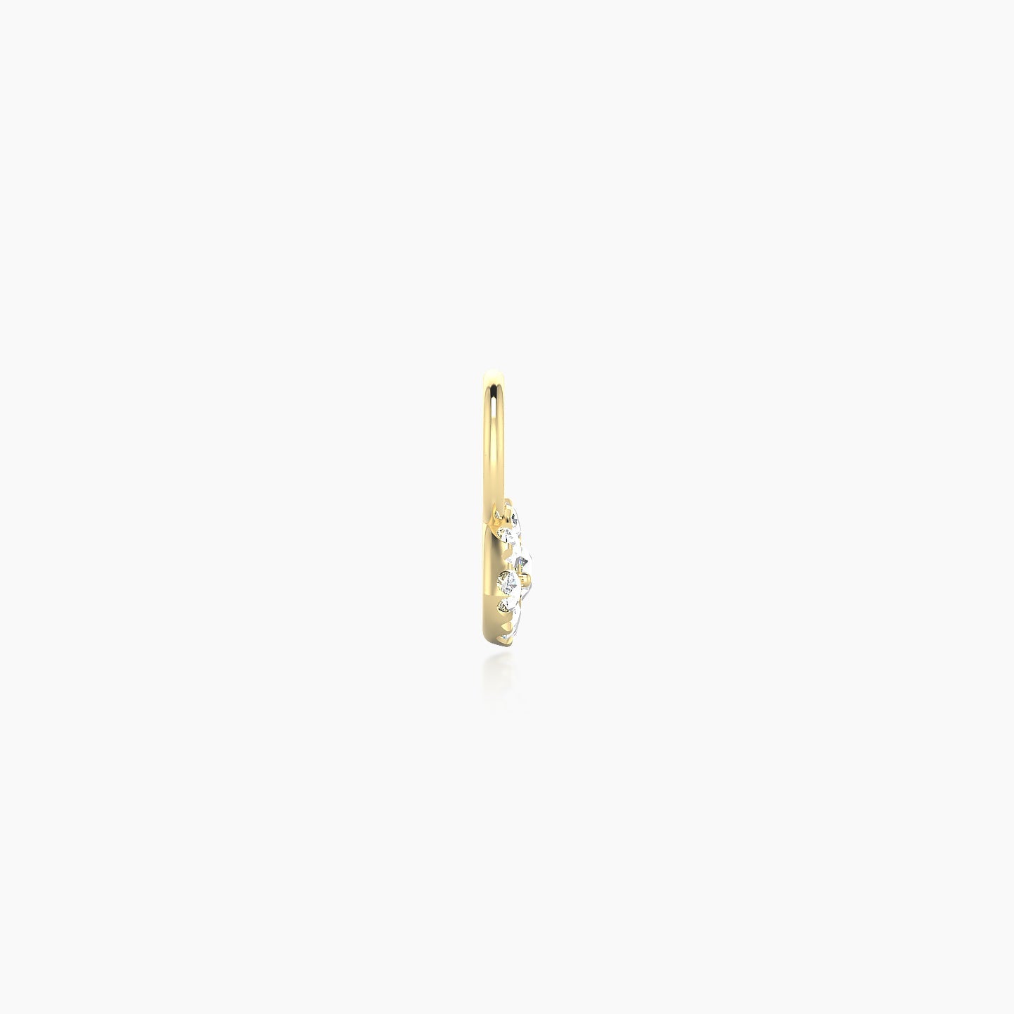 Minerva | 18k Yellow Gold 5.5 mm Eye Diamond Charm