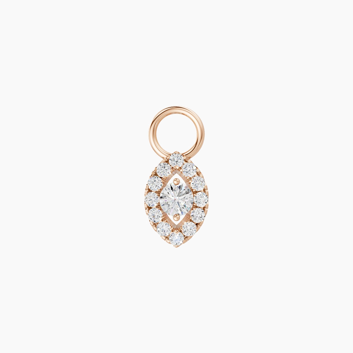 Minerva | 18k Rose Gold 7.2 mm Eye Diamond Charm