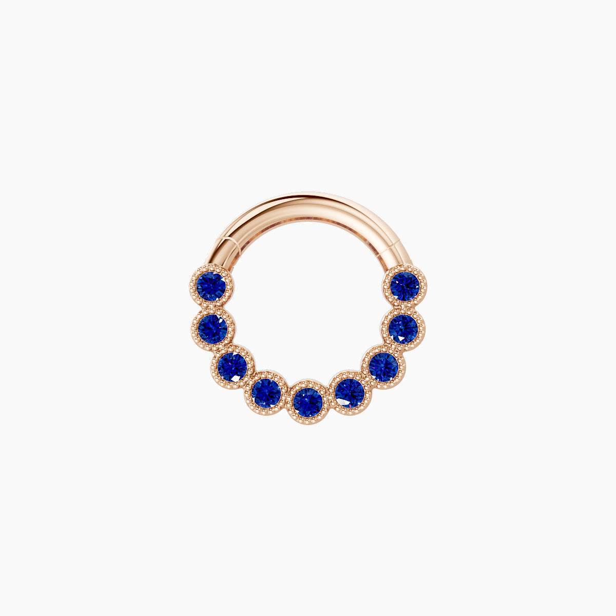 Naya | 18k Rose Gold 6.5 mm Sapphire Daith Piercing