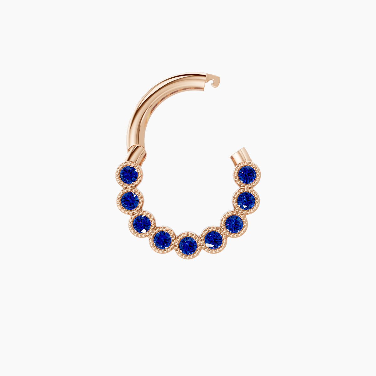 Naya | 18k Rose Gold 6.5 mm Sapphire Daith Piercing