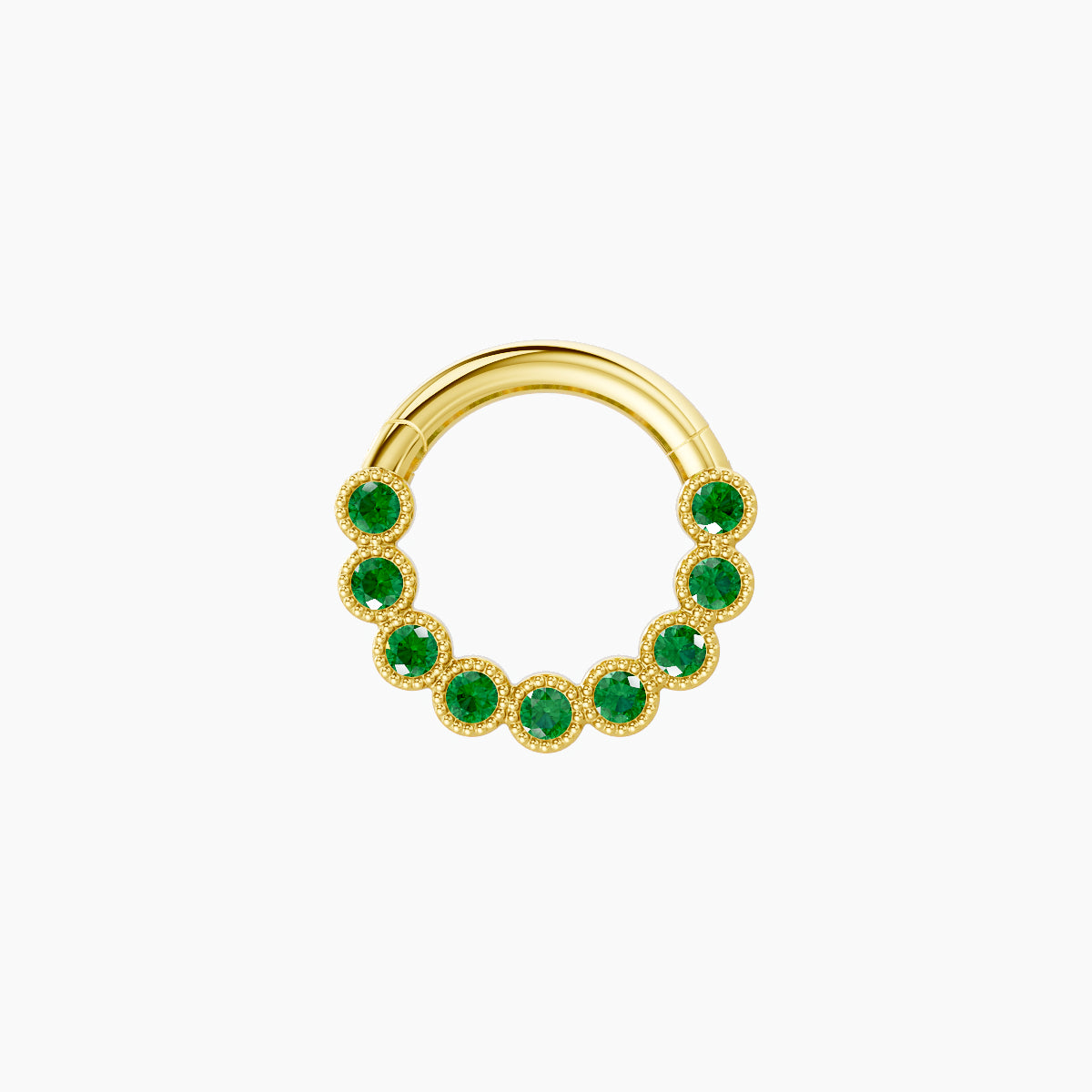 Naya | 18k Yellow Gold 6.5 mm Emerald Daith Piercing