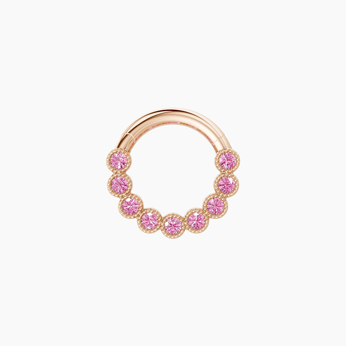 Naya | 18k Rose Gold 6.5 mm Pink Sapphire Septum Piercing