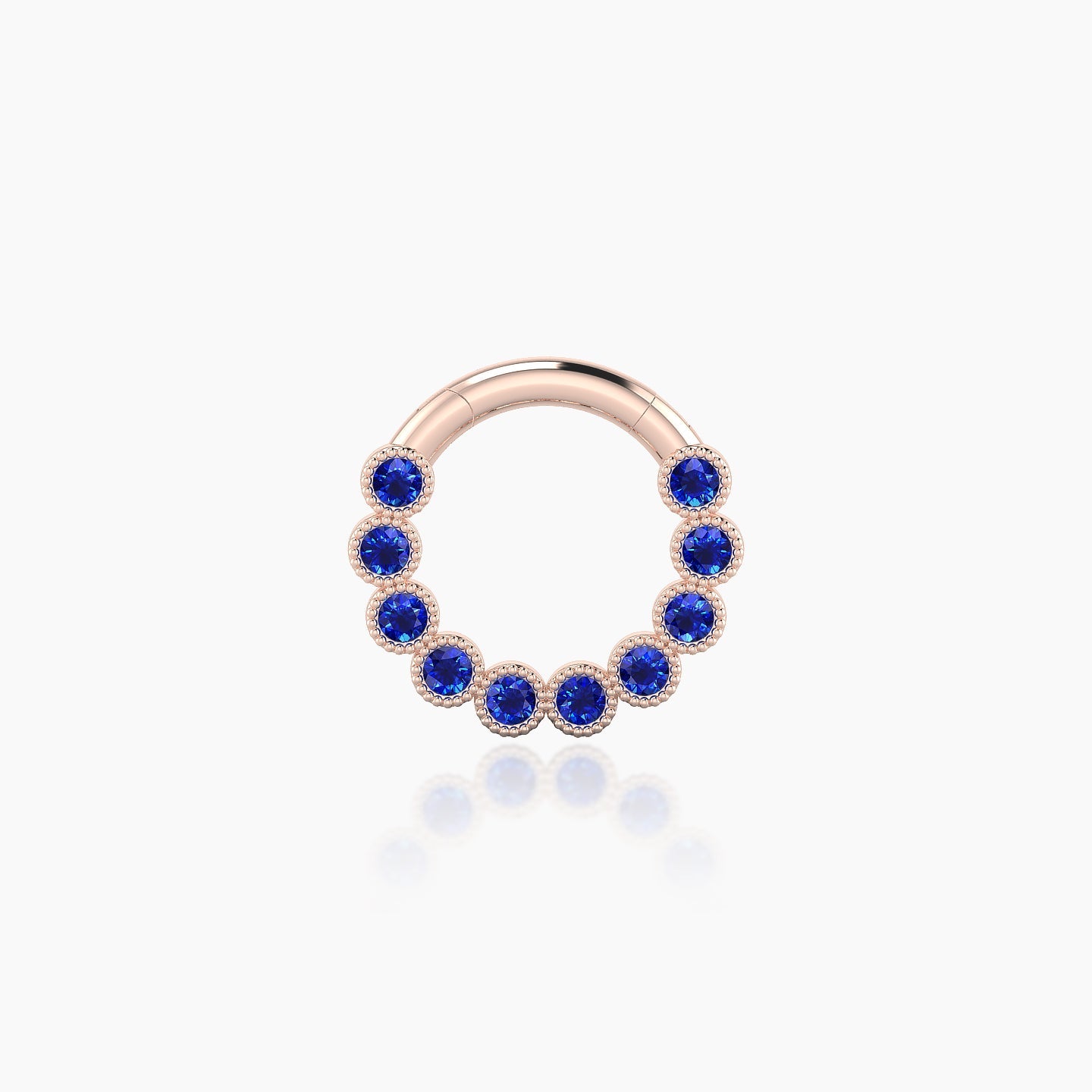 Naya | 18k Rose Gold 6.5 mm Sapphire Septum Piercing