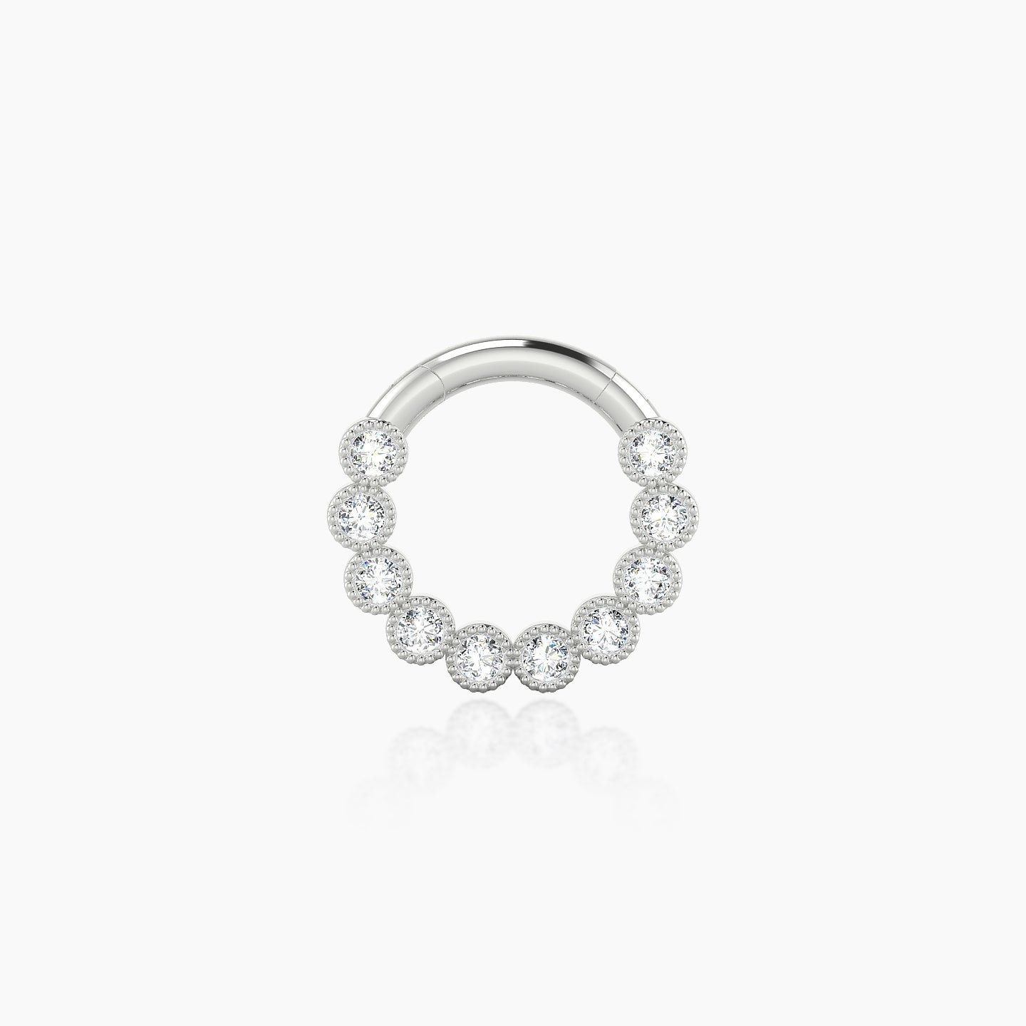 Naya | 18k White Gold 6.5 mm Diamond Septum Piercing