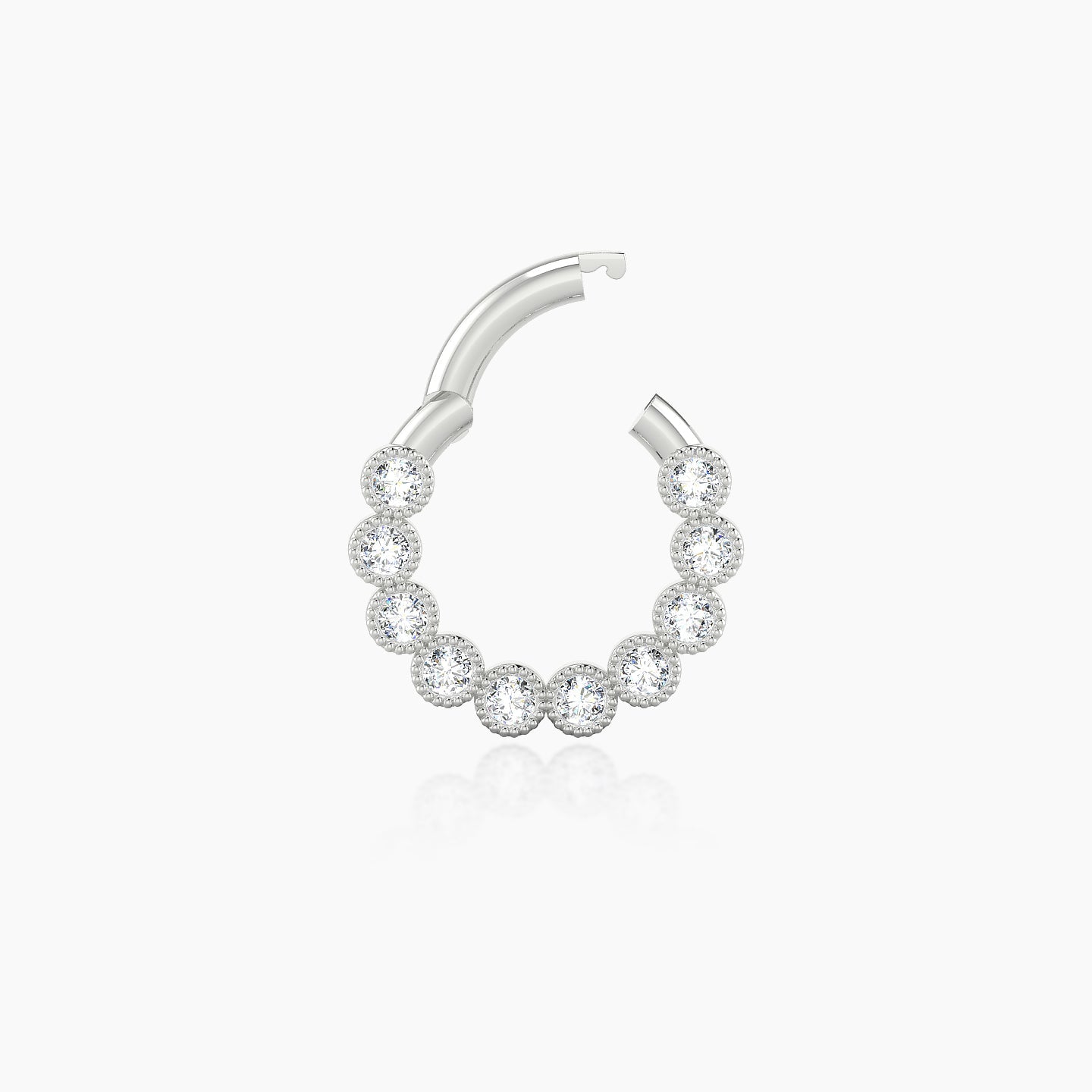 Naya | 18k White Gold 6.5 mm Diamond Septum Piercing