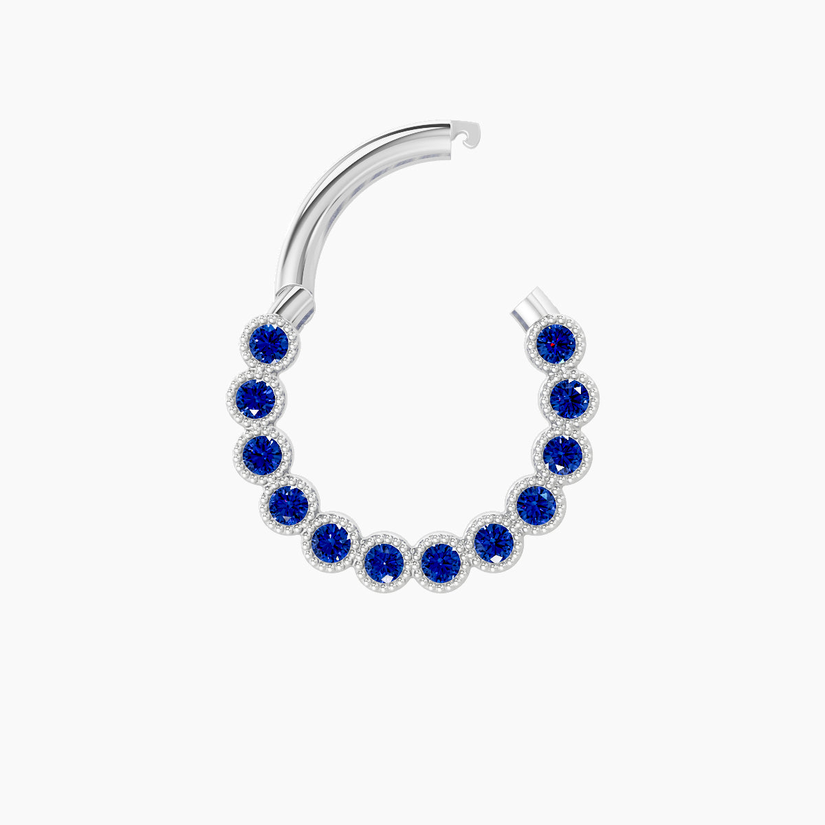 Naya | 18k White Gold 8 mm Sapphire Daith Piercing