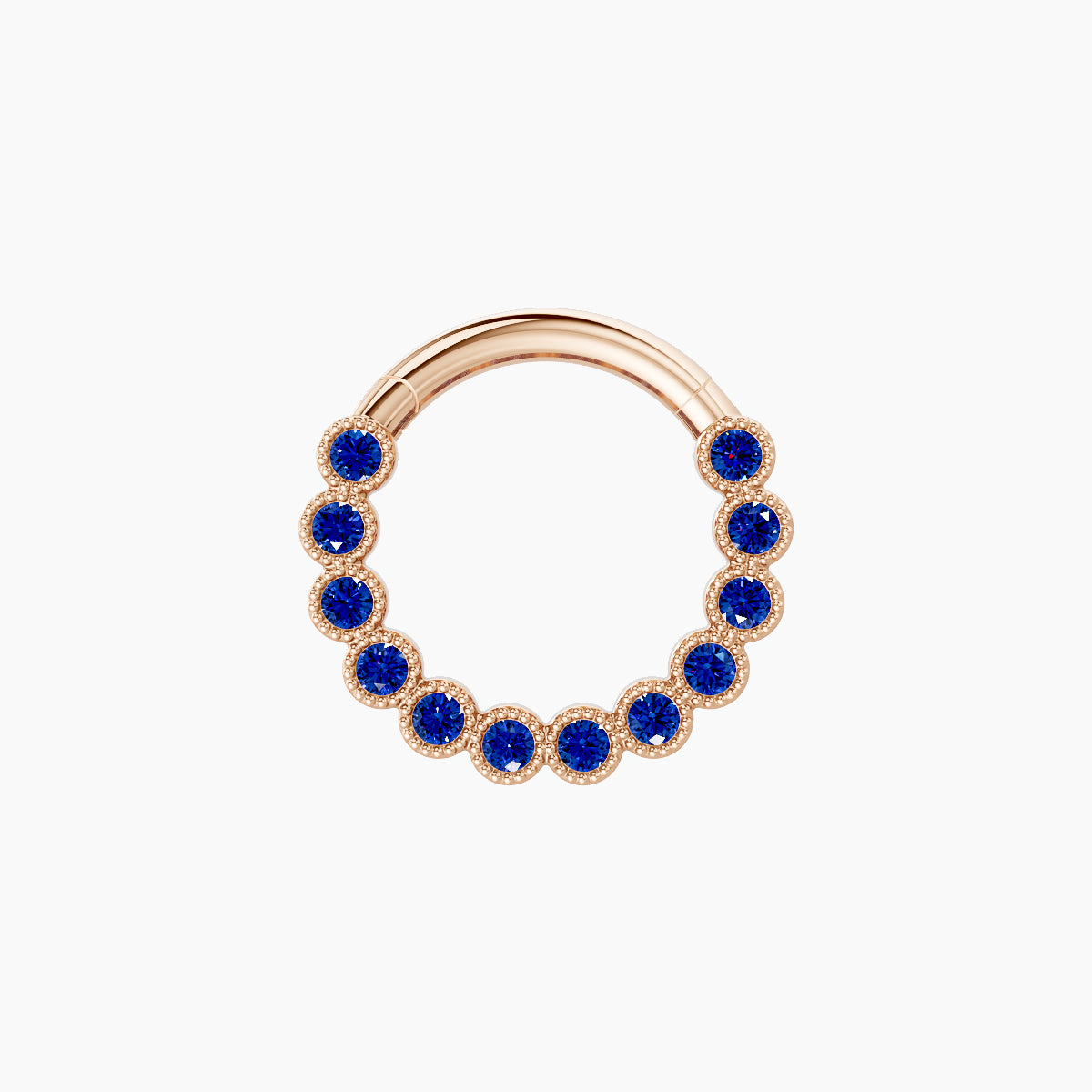 Naya | 18k Rose Gold 8 mm Sapphire Septum Piercing