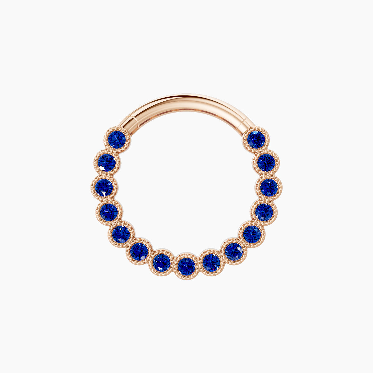 Naya | 18k Rose Gold 9.5 mm Sapphire Septum Piercing